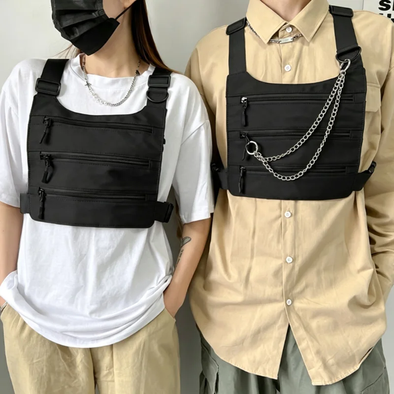 Tactical Chest Rig Bag Function Walkie-talkie bag Unisex Chest Pack Adjustable prethoracic Bags man Outdoor sport Vest backpack