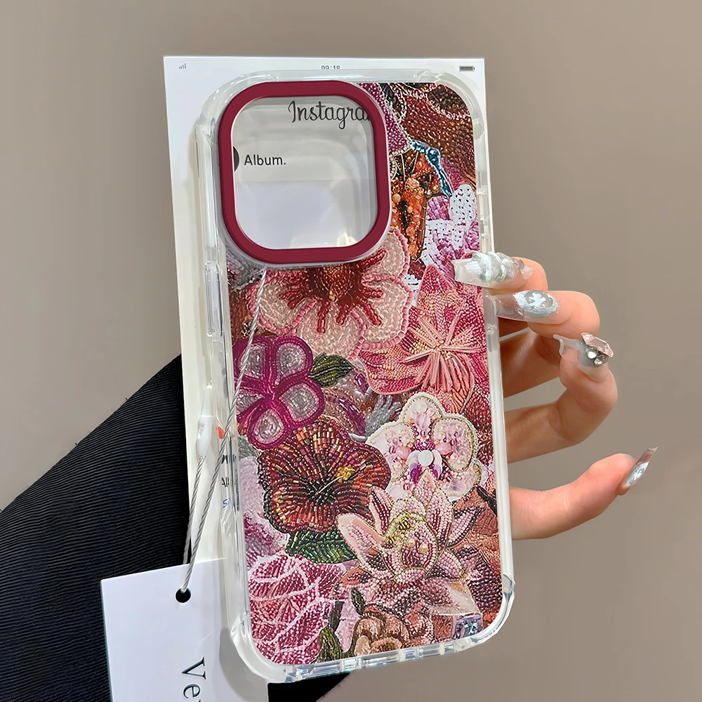 luxury Ins Brown Red Polka Dots Phone Case For Samsung Galaxy A07 A17 A36 A26 A56 A55 A35 A25 A15 A54 A24 A14 A53 A33 A23 4G 5G - náhled 6