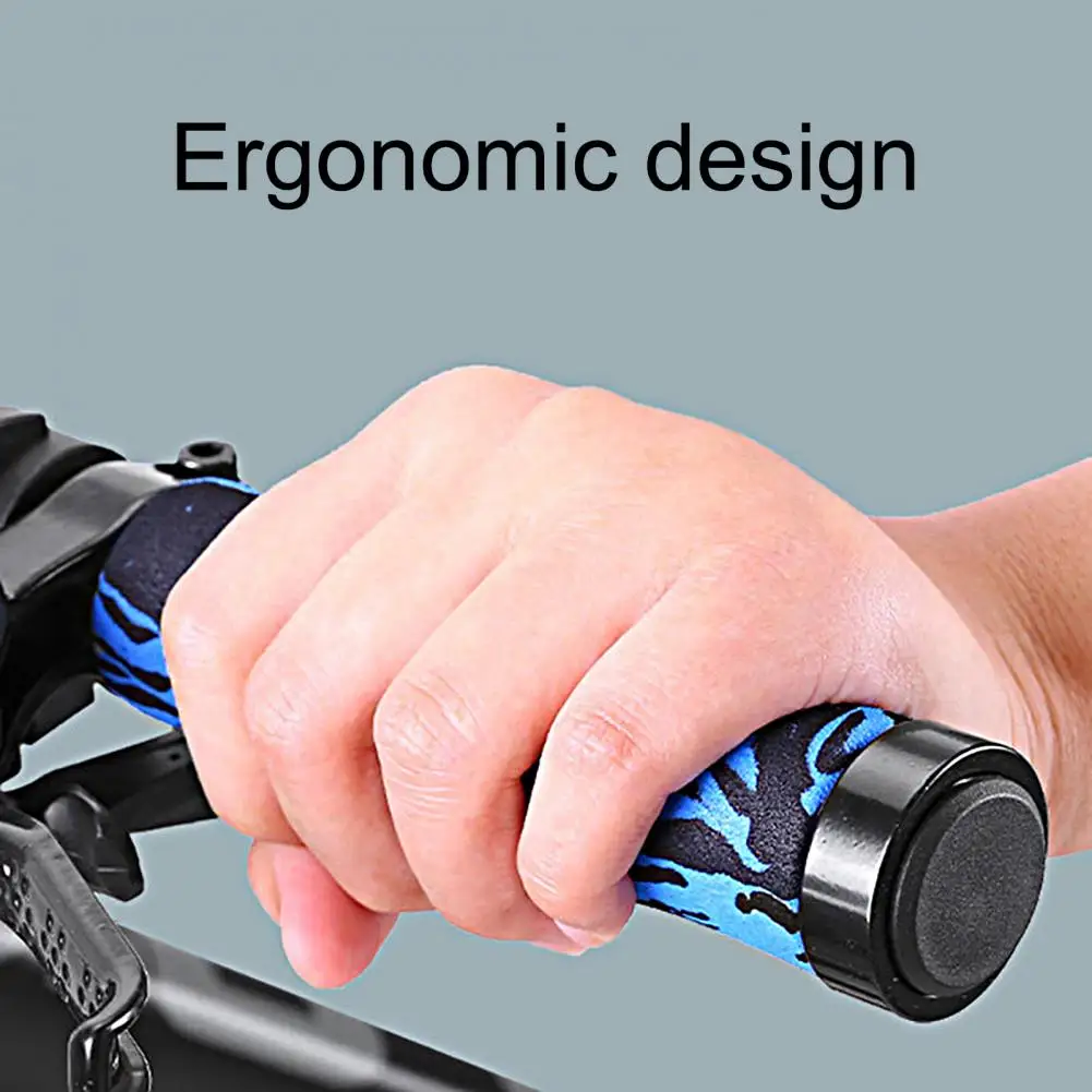 2Pcs Convenient Ergonomic Design Anti-deformation Single-sided Locking Handlebar Sleeves Cycling Accessories