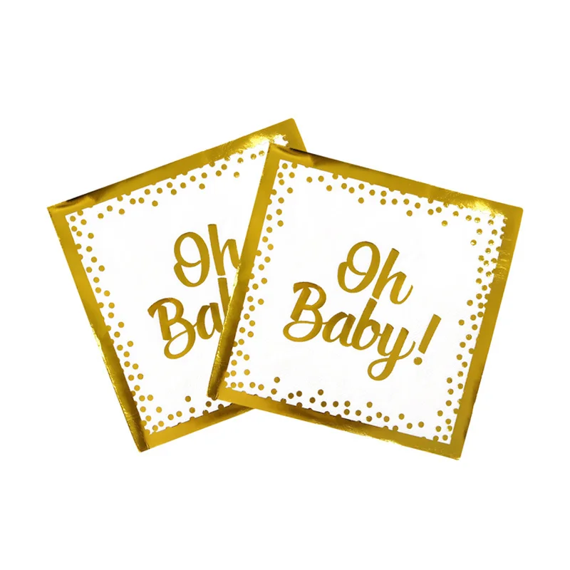 oh baby shower party tableware set disposable paper towel paper plate paper cup baby gender reveal party tableware picnic plate