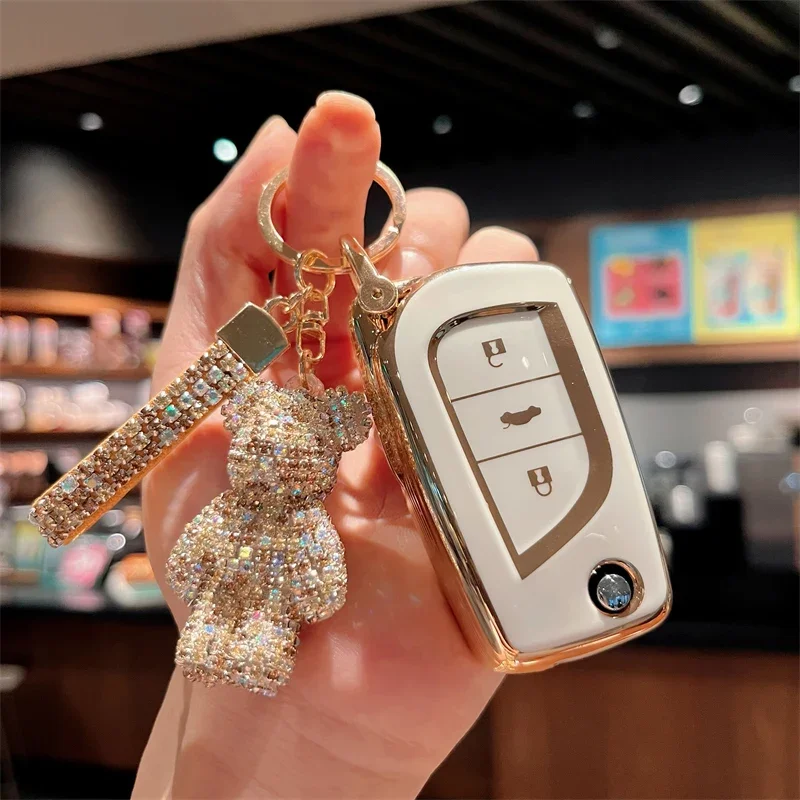 

Чехол для автомобильного ключа из ТПУ с покрытием для Toyota Corolla Auris Reiz Avensis Aygo Verso Yaris Rav4 Scion TC IM 2017 2016