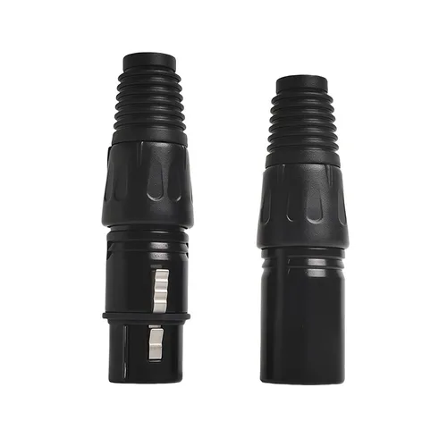 Imagen 2 del producto Adaptador XLR macho a hembra de 3 pines, enchufe de Audio equilibrado para altavoz mezclador de micrófono, 4/10/20 piezas