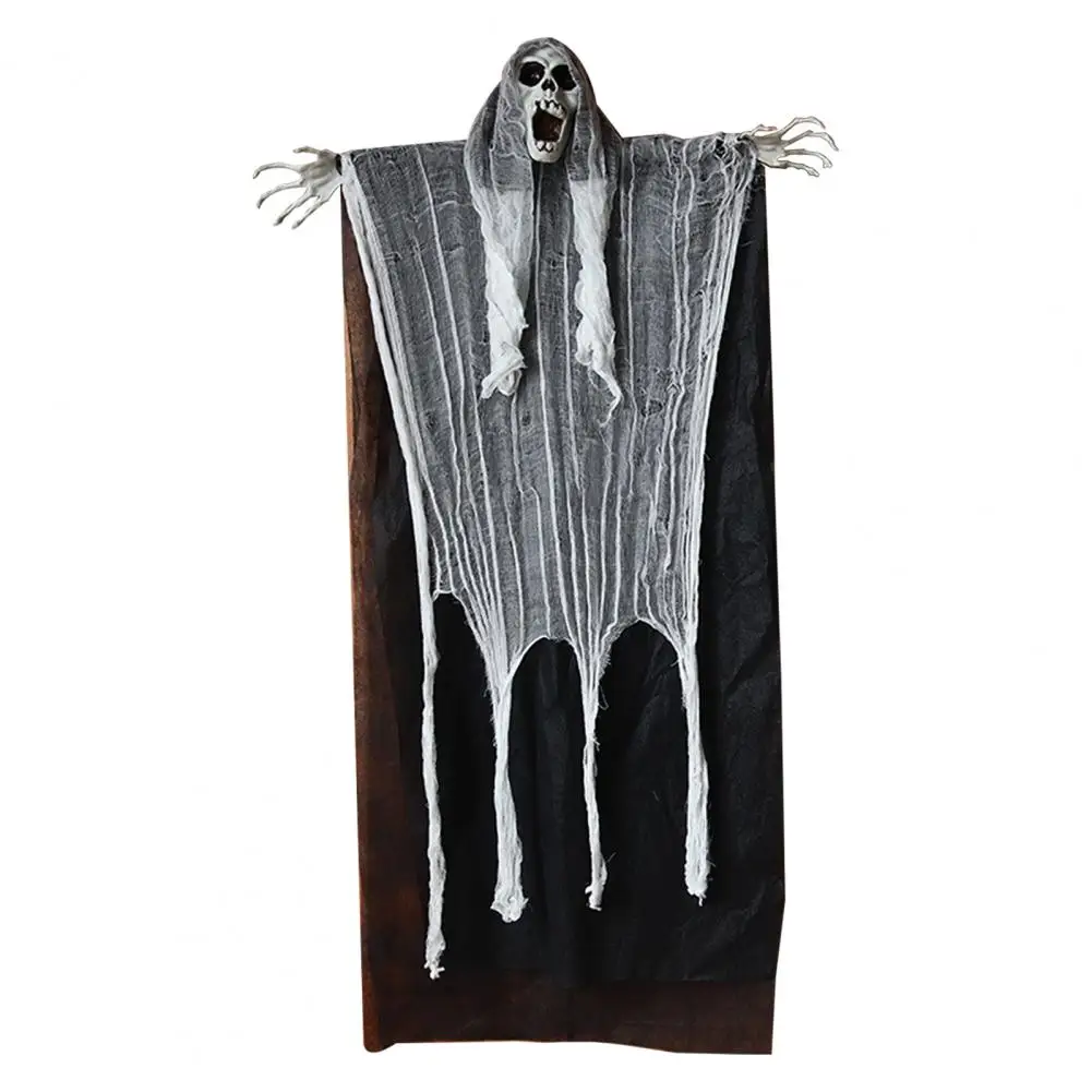 

Halloween Grim Reaper Decoration Realistic Skeletal Grim Reaper Prop Spooky Halloween Hanging Grim Reaper Skeleton for Haunted