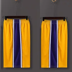 Kid Basketball Shorts Men Print Gym Outdoor Loose Breathable Training Sweatpants Patchwork Fitness Practice Men Football Shorts