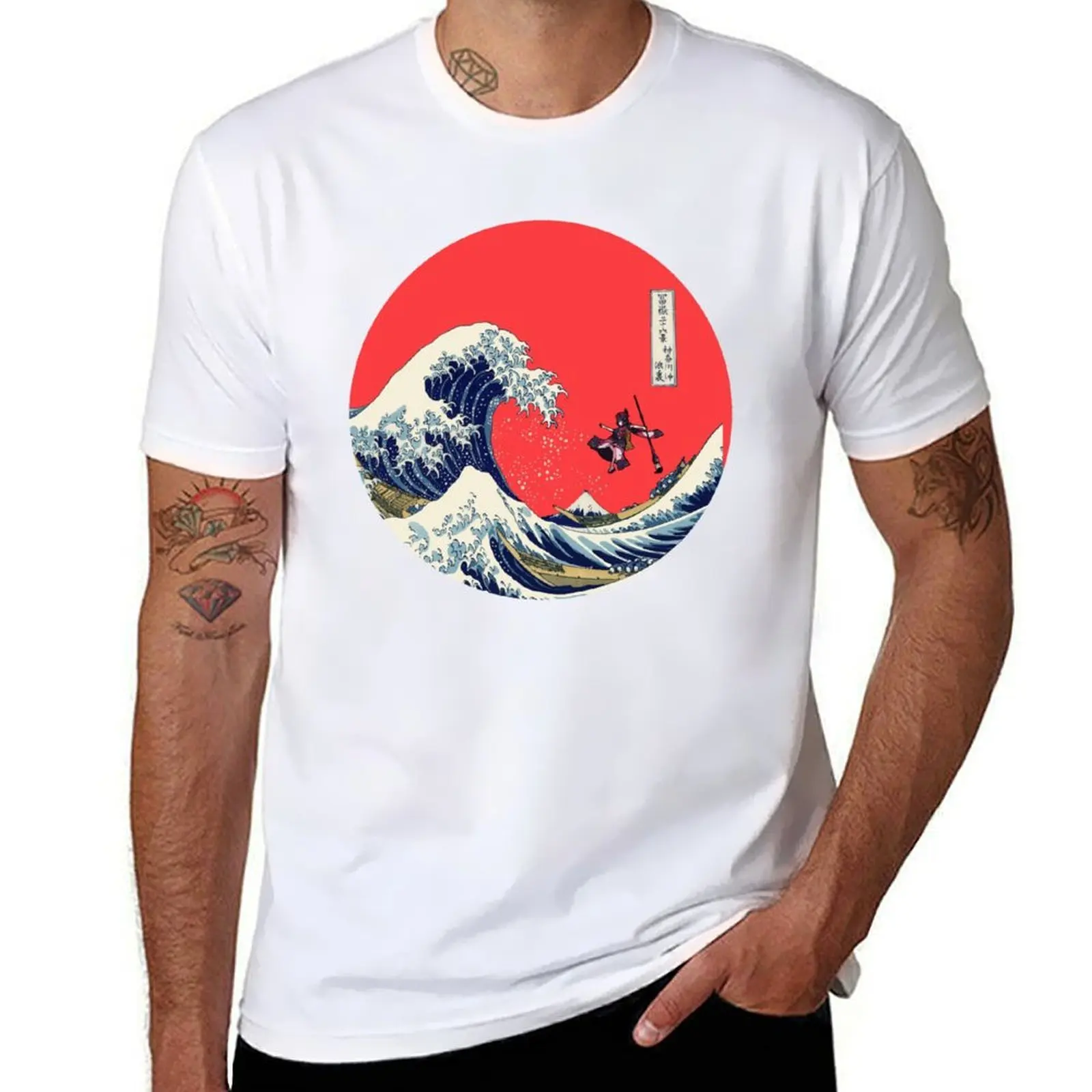 

Kanagawa Hokusai T-Shirt man t shirt heavy cotton mens graphic t shirts T-Shirt