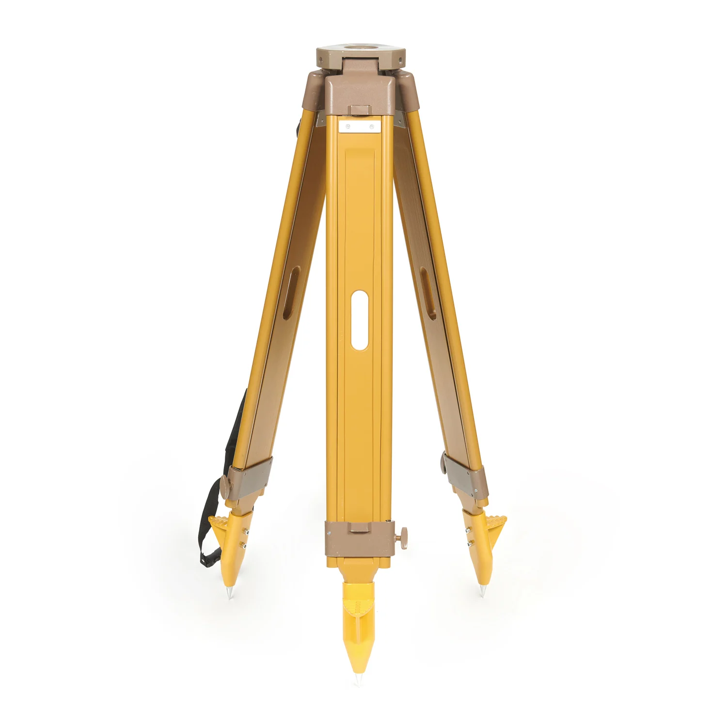 JM-2 Surveying Wooden Instrument Tripod For Total Station With Screw-Clamp Flat Head Type (Triangle)