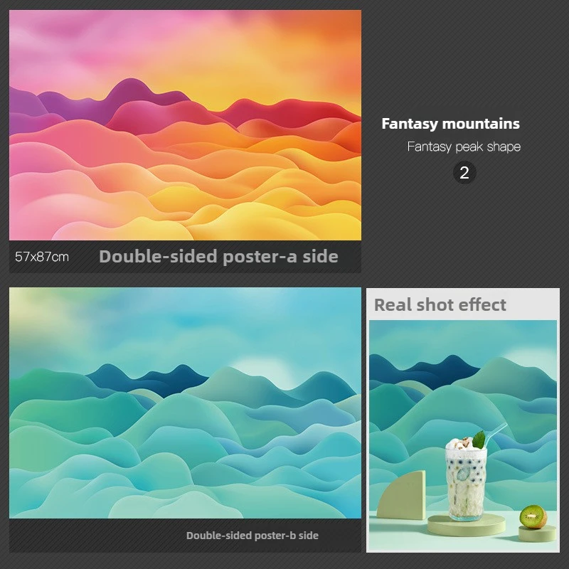 ثلاثية الأبعاد ستيريو خلفيات للتصوير الفوتوغرافي 87x57 سنتيمتر 2 الوجهين صور خلفيات خلفية استوديو منتجات مقاومة للماء التصوير الدعائم