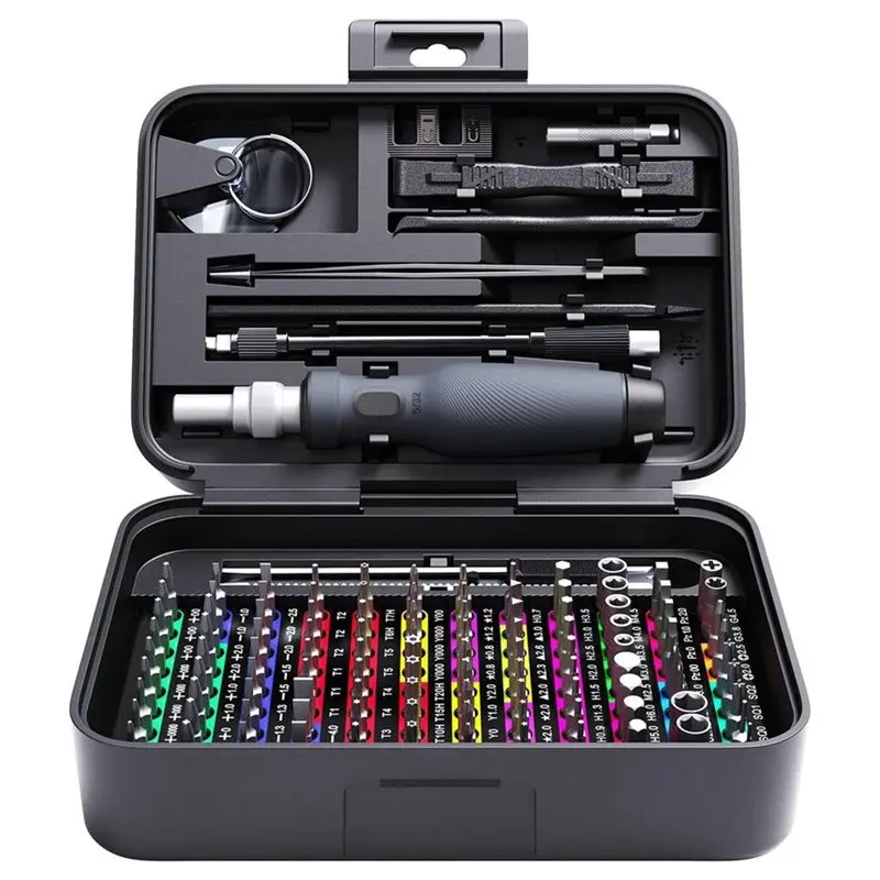 AWAH Magnetic Bits In 132-In-1 Precise Screwdriver Set:108 Color-Coded For Electronics Tablet PC Phone Repair