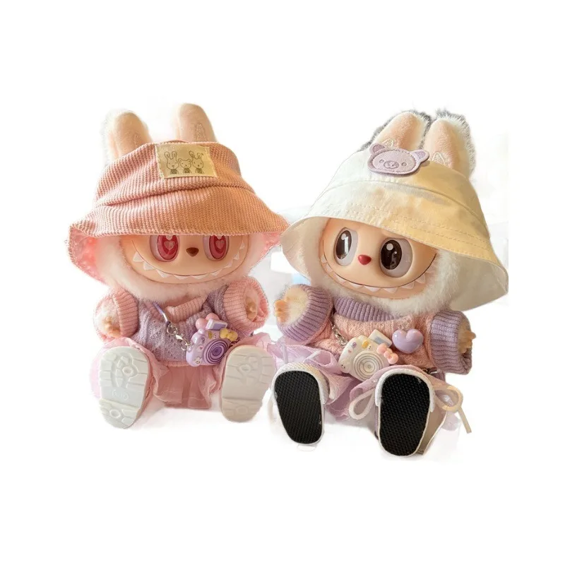 

17cm Labubu Doll Clothes Tulle Skirt Set Stylish Outfit Replacement for Ropa Labubu Dolls Accessories