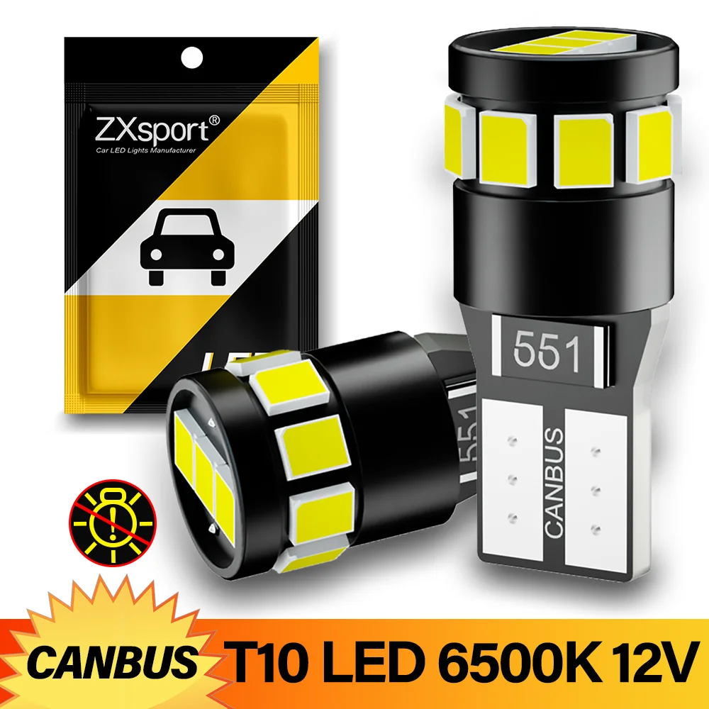 

T10 LED W5W Canbus No Error 194 168 Bulb 5W5 5W Car Interior Side Light Reading License Plate Lamp Auto 12V For BMW E46 E90 F10