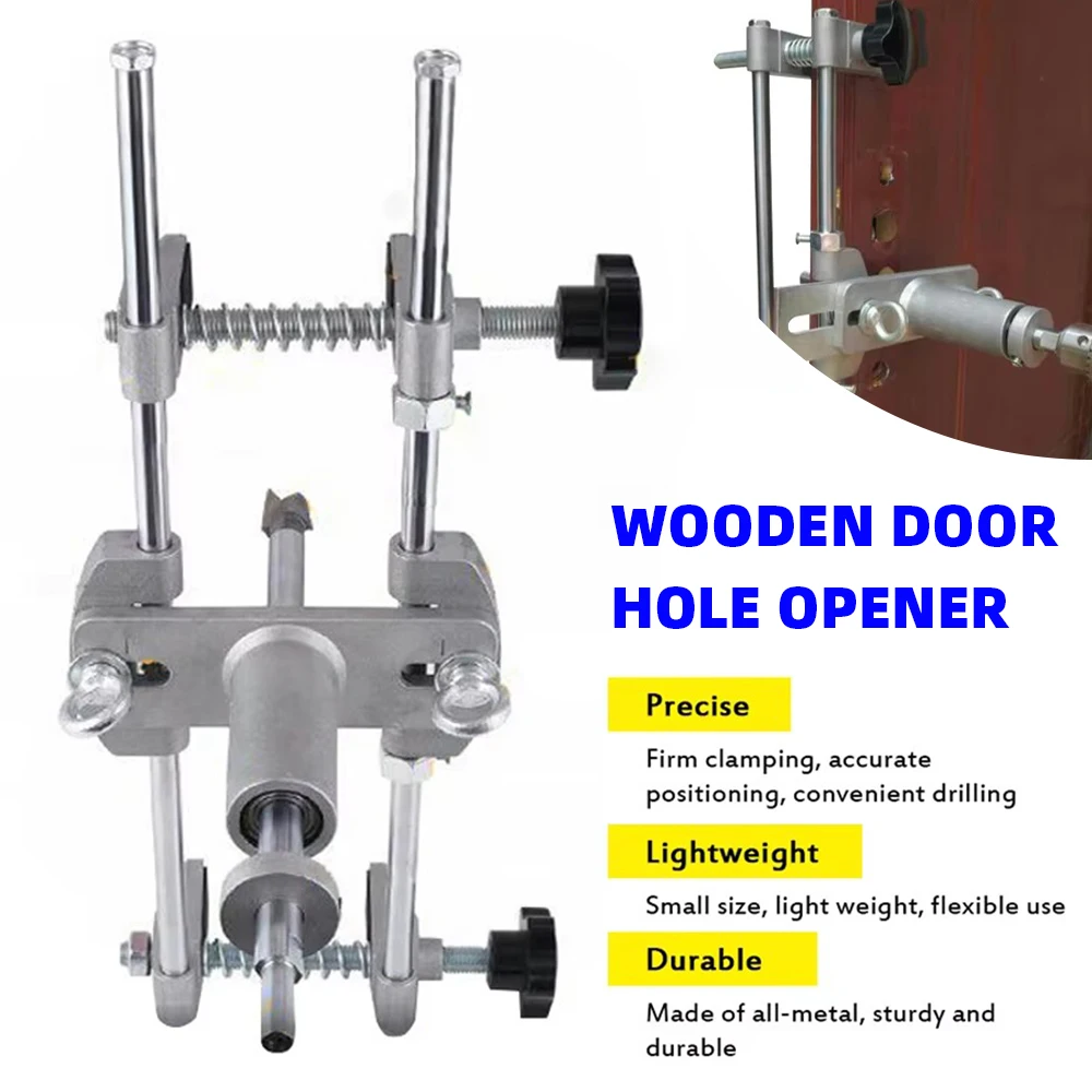 

Slotter Mortising Template Jig Wooden Door Lock Hole Opener Slotting Machine Mortiser Kit for Woodworking Installation Door Lock