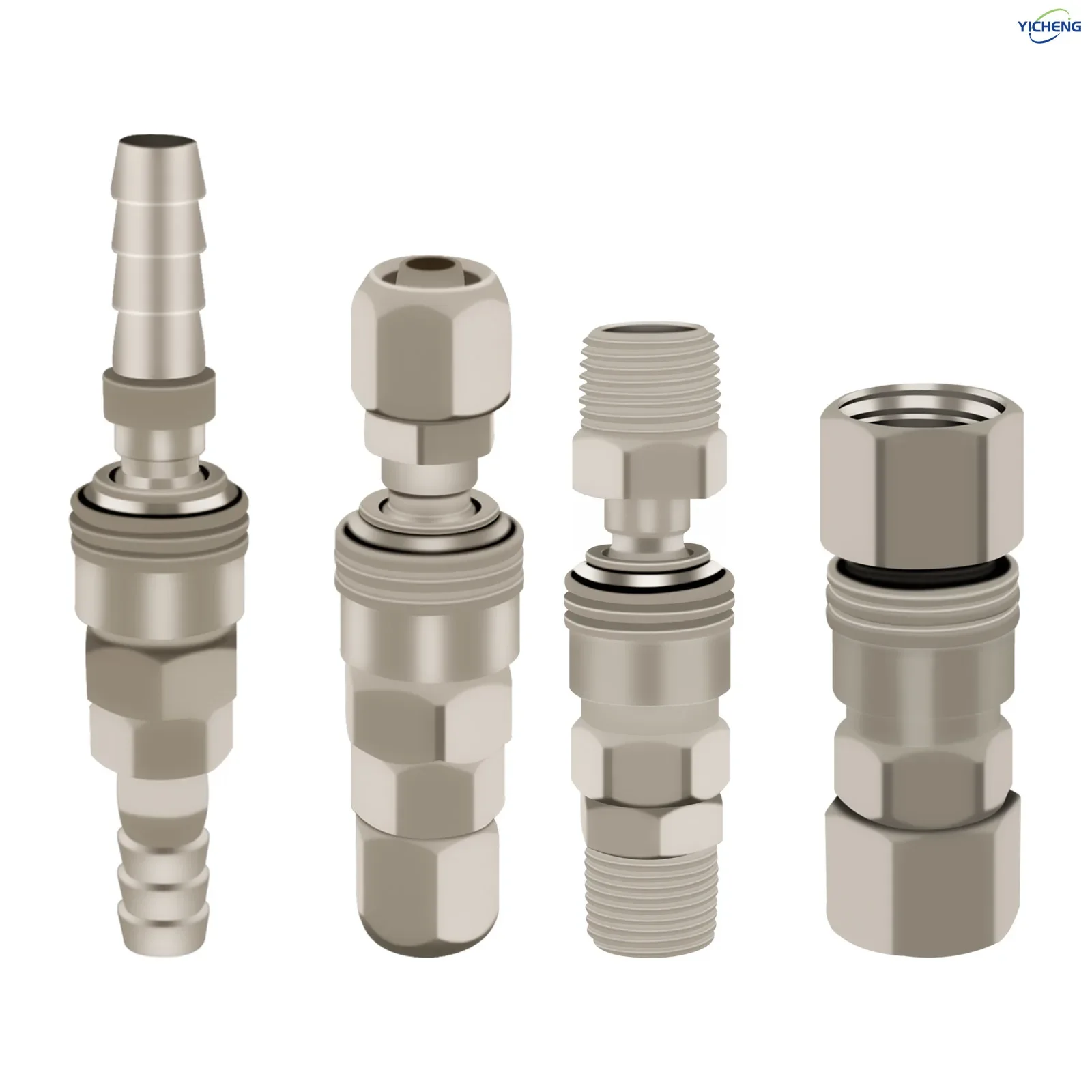 YICHENG PNEUMATIC Self-locking air hose quick connector.air compressor,air pump,dust gun accessories.Premium nickel steel body