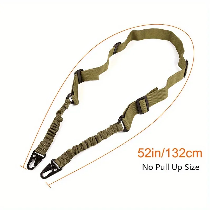 Tactical Gun Sling Two Points Rifle Sling with Length Adjuster Multi-Mission Sling Strap Outdoor AR AK Rifle Universal QD sling image 4