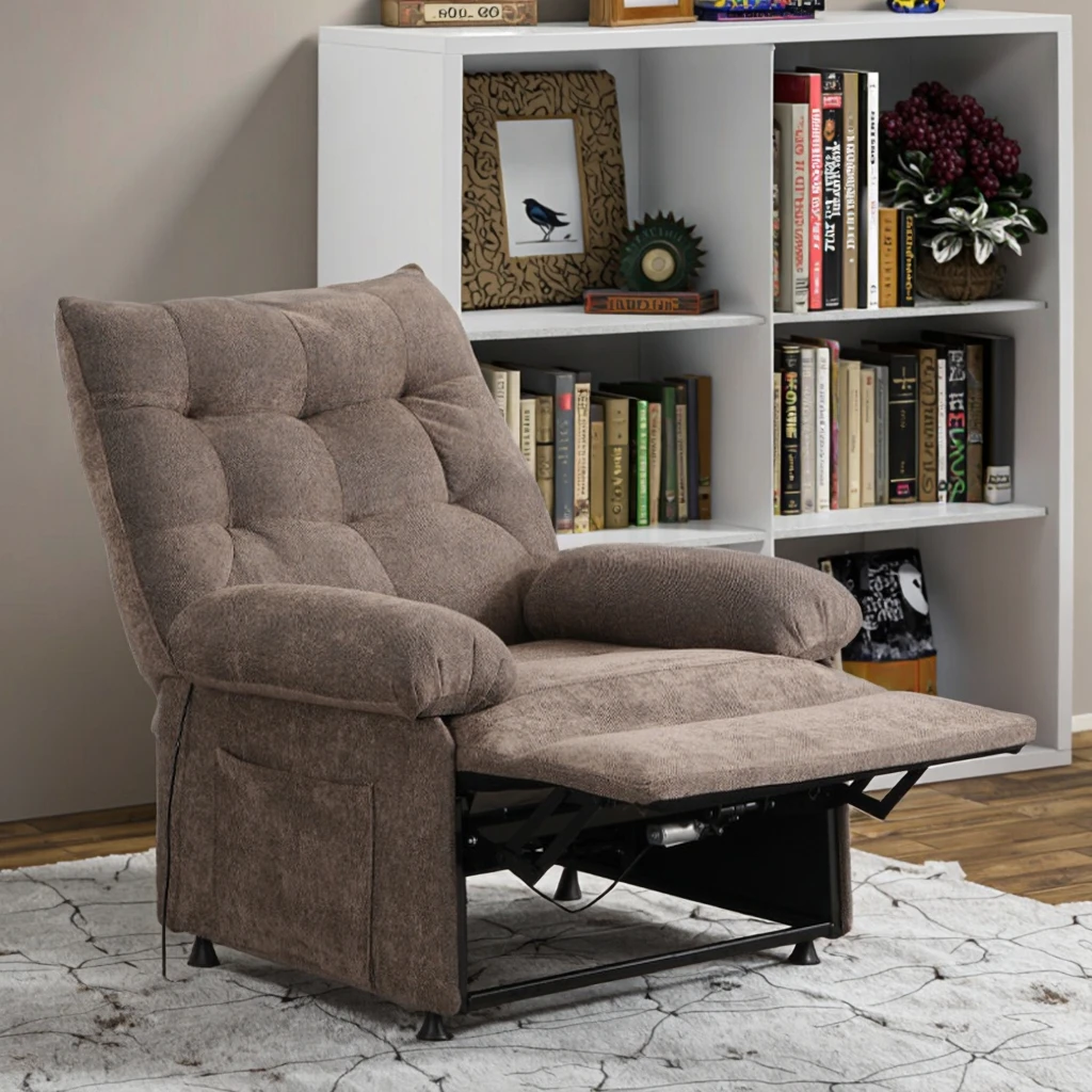 Electric Single Sofa Chair Convertible Fabric Design Corner Feature for Small Apartment Lazy Cabin Technology Cloth Sofa Set