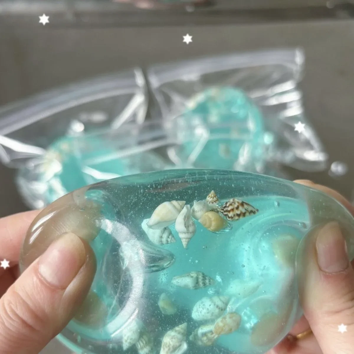 Ocean Shell Squishy Ball Slow Rising Stress Relief Kids Toys Coconut Maltose Scent Anxiety Relief Viral RedNote Style Squishies