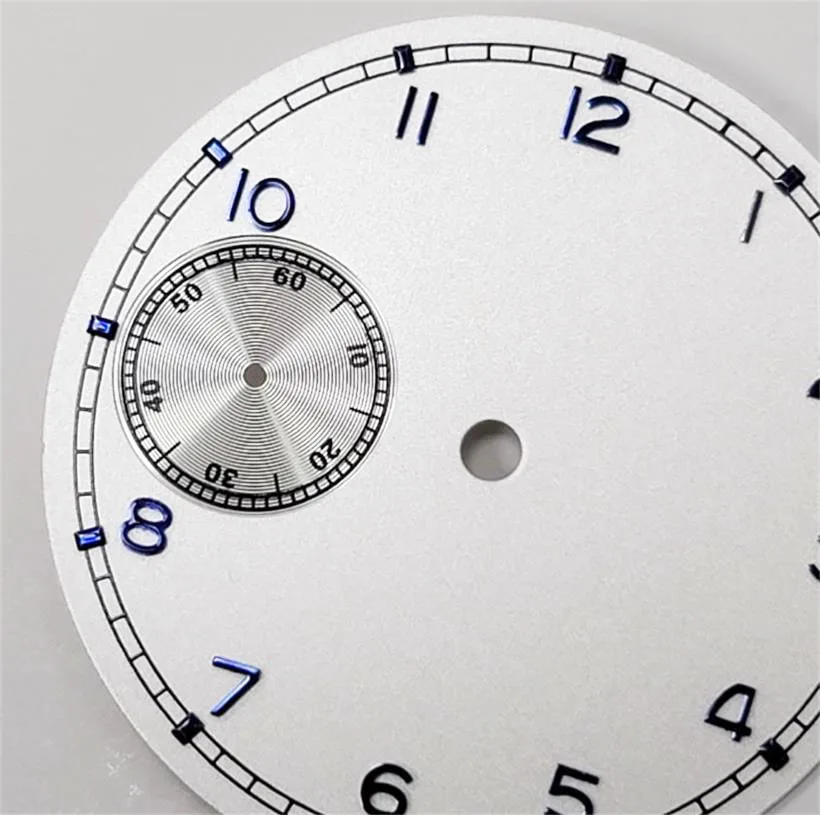 37mm Dial Silver Black Blue Silver No Night Light Dial Suitable For ETA 6497 mar-g 3600 Series Movement Watch Accessories