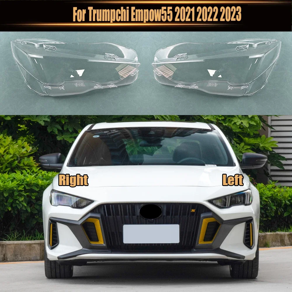 For Trumpchi Empow55 2021 2022 2023 Headlamp CoverTransparent Mask Headlight Shell Lens Plexiglass Replace Original Lampshade