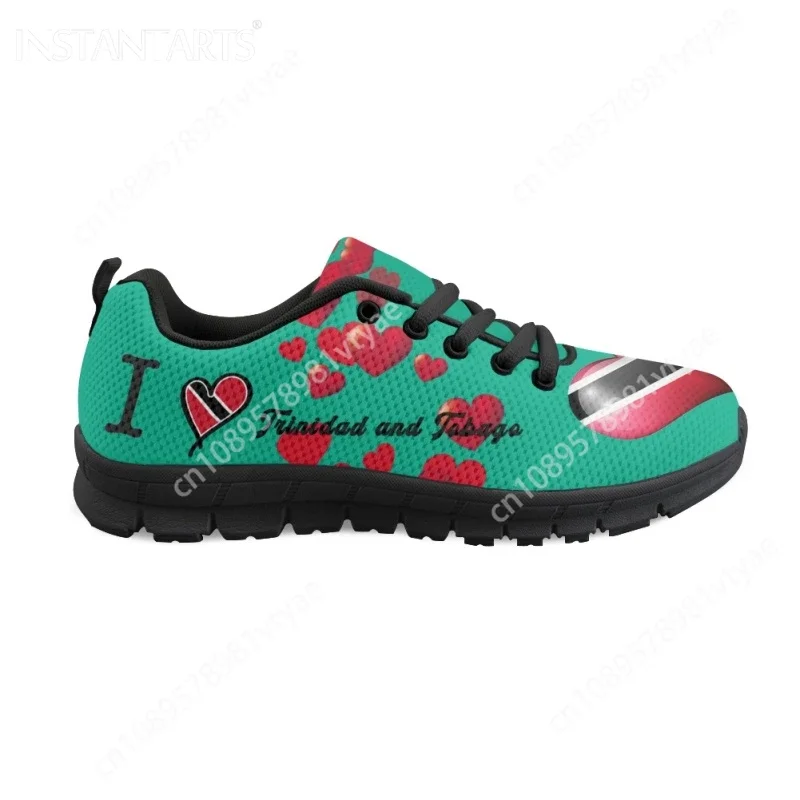 Flag Trinidad and Tobago Print Ladies Flat Shoes Lightweight Casual Sneakers for Women Breathable Footwear Zapatos Custom Made