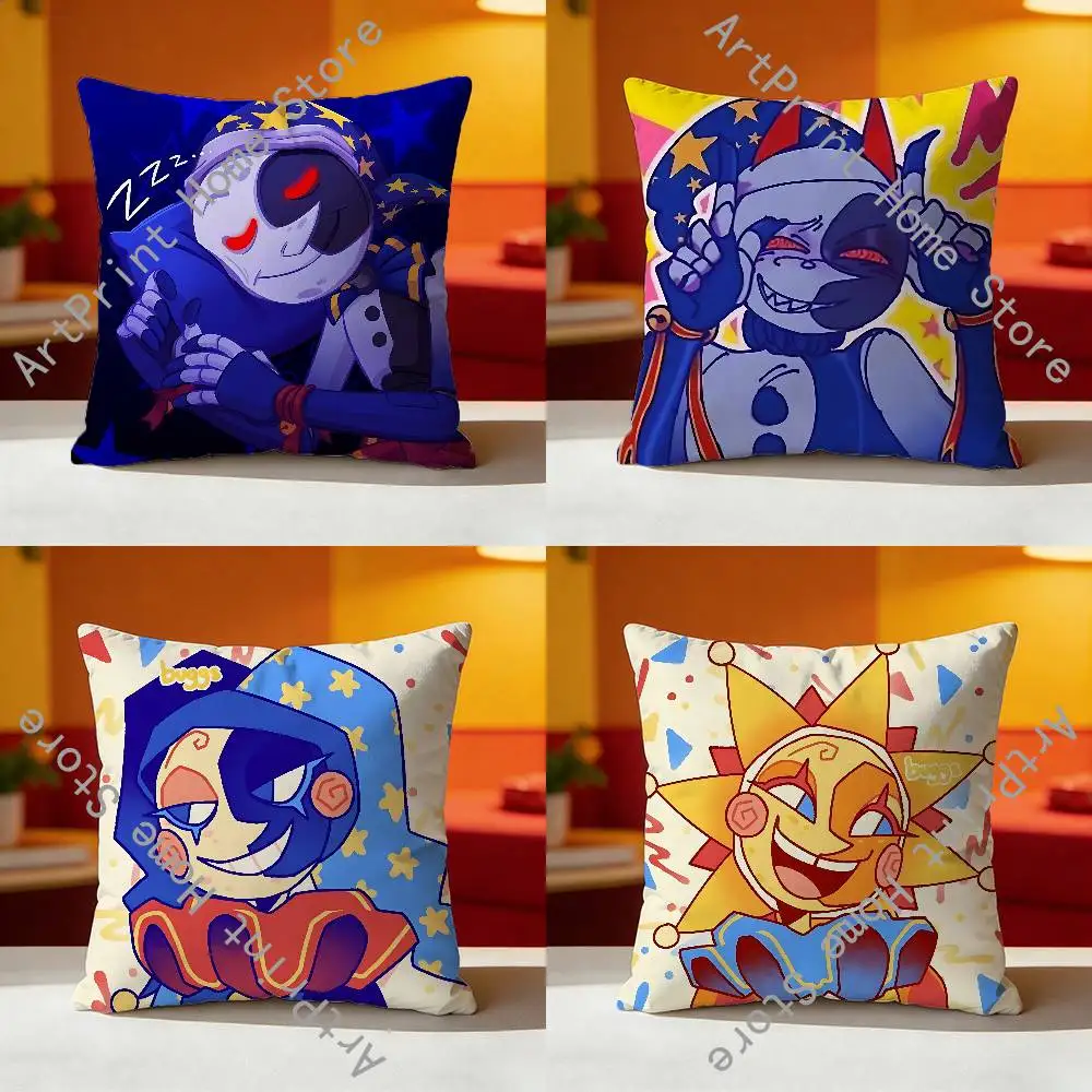 

S-Sundrop and M-Moondrop Pillowcase for Sofa Room Office Decor Printing Protector Cushion Cover Valentine gift Custom