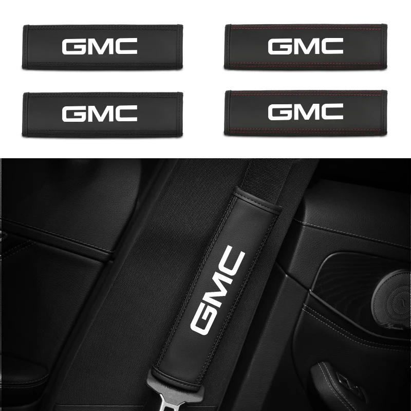 

Car Seat Belt Covers Shoulder Protection Pad Interior Accessories For GMC Savana Graphyte Yukon Envoy Granite Hummer Ev Terrain