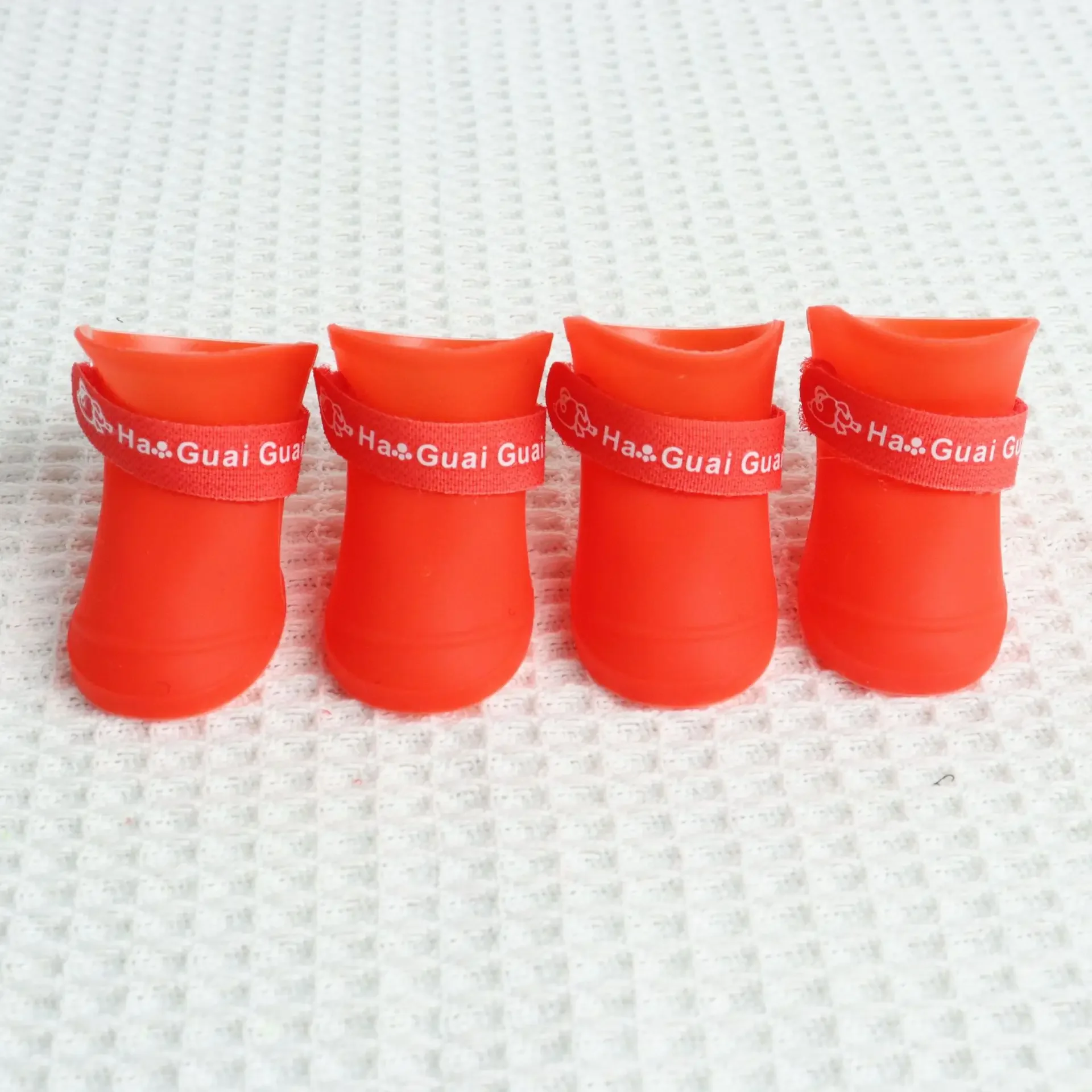 4Pcs Anti-slip Rain Shoes Dog Cat Rubber Boot Dogs Cats Pet Foot Cover Puppy Waterproof Socks Small Medium Dogs Protect The Paw