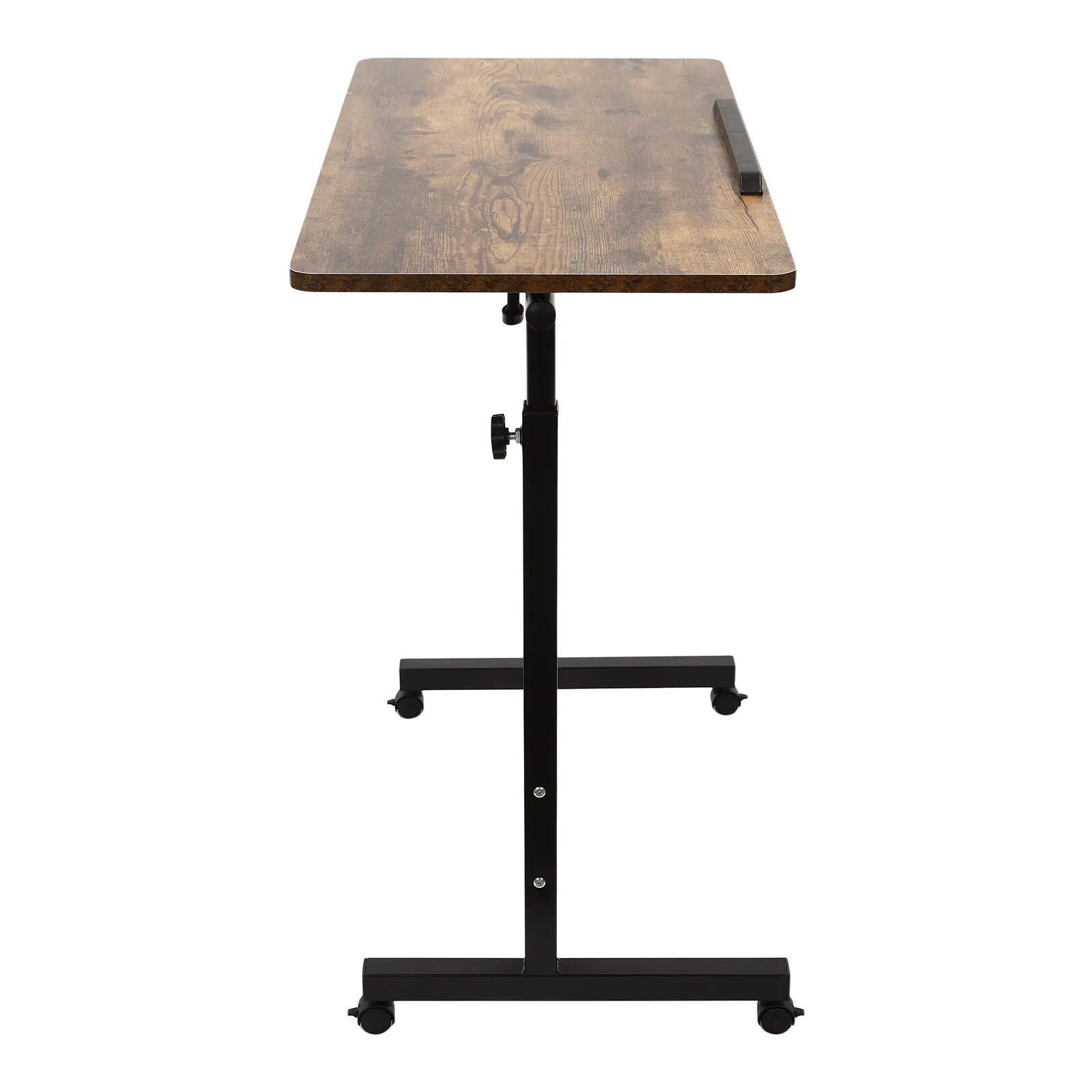 Portable Standing Computer Desk With 180° Wheels - Height Adjustable Mobile Workstation For Laptop & Office Use