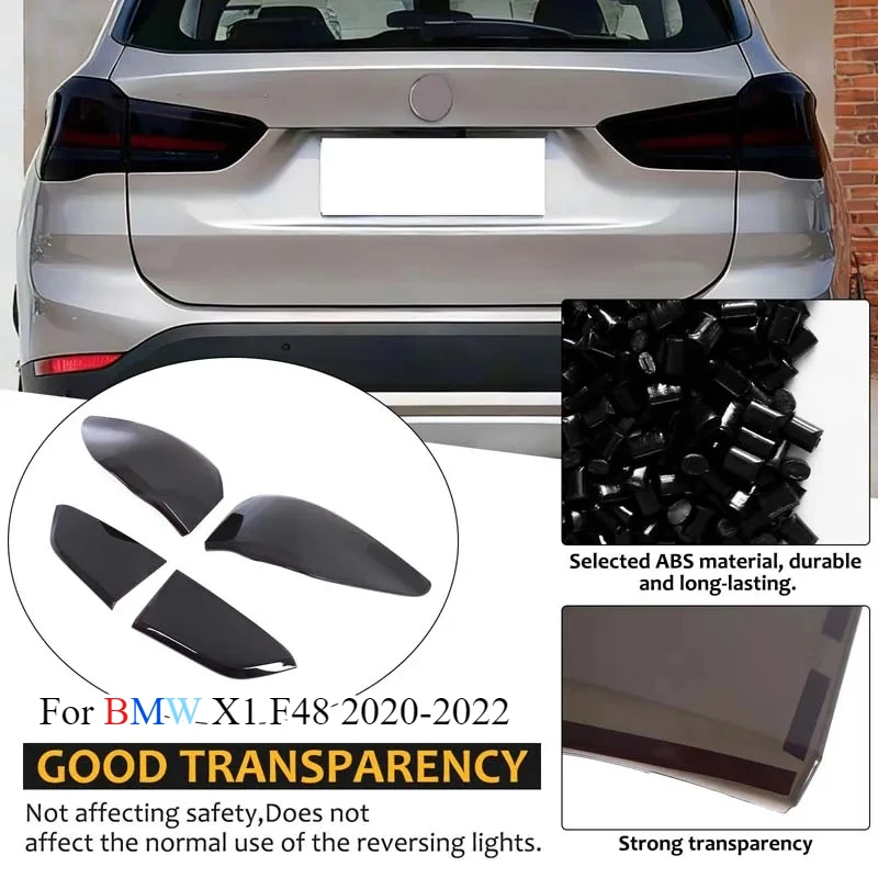 

Car Accessories ABS Blackened For BMW X1 F48 2020-2022 Car Rear Tail Light Turn Signal Cover Decorate