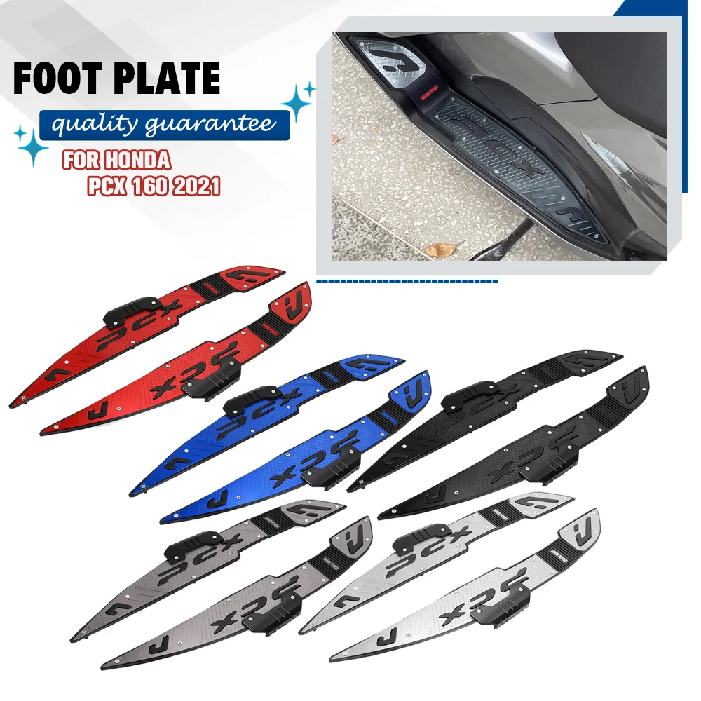 

FOR Honda PCX160 PCX 160 2021 Motorcycle CNC Aluminum Accessories Footboard Steps Motorbike Foot Set Footrest Pegs Plate Pads