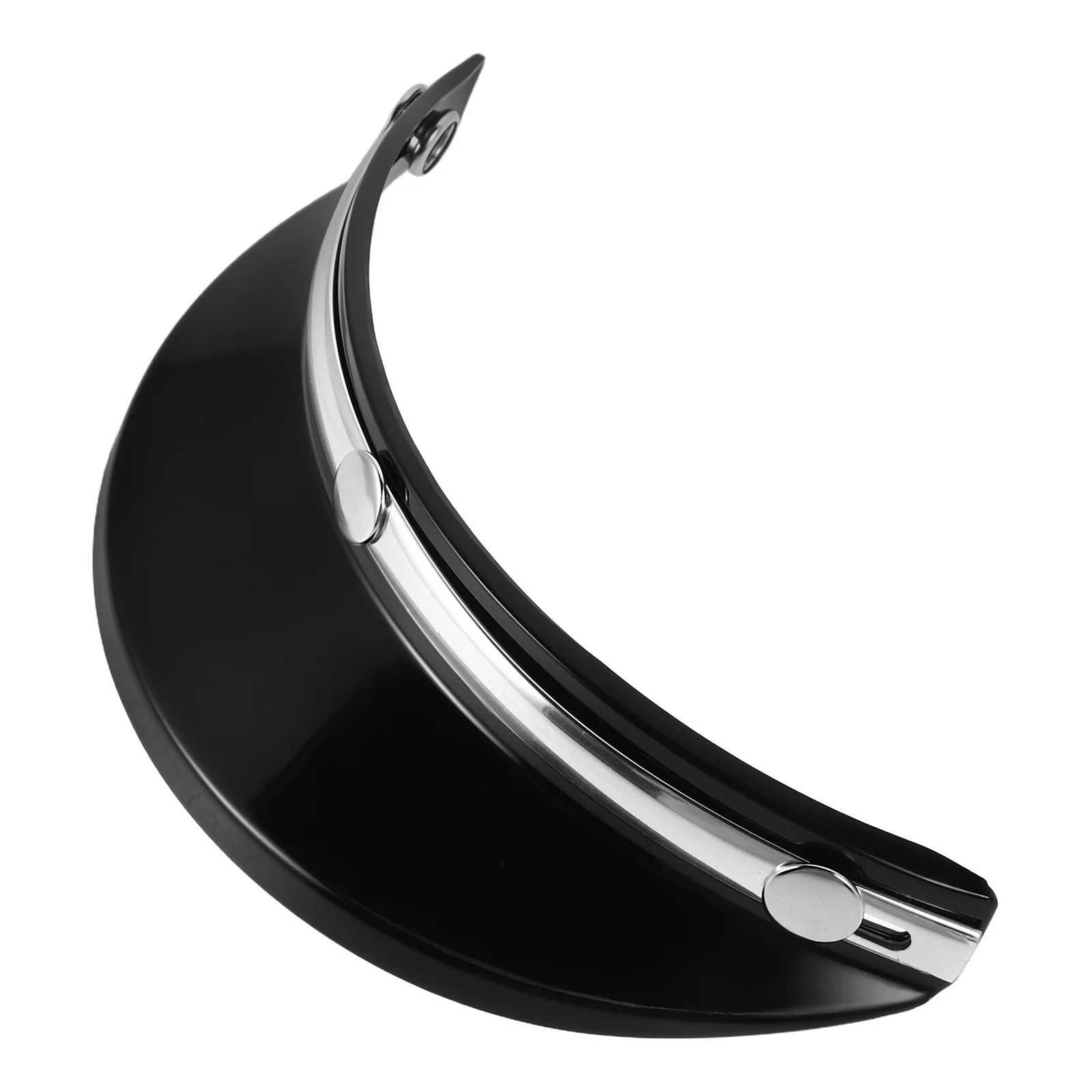 

Retro Motorcycle Visor 3/4 Plastic Replaceable Sun Shade Peak 3-Button Secure Attachment For Urban Riding Warm Weather