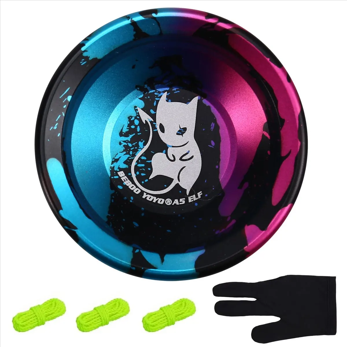 L79A  Professional Butterfly Yoyo with Bearing High-Speed Classic Toy for Advanced Player Kids Beginner Color