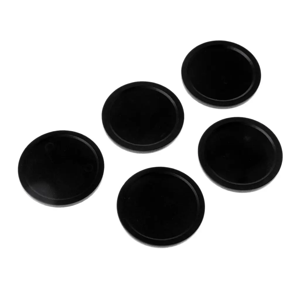 4-6pack 5 Pieces Air Hockey Pucks for Full Size Air Hockey Tables Black 50mm