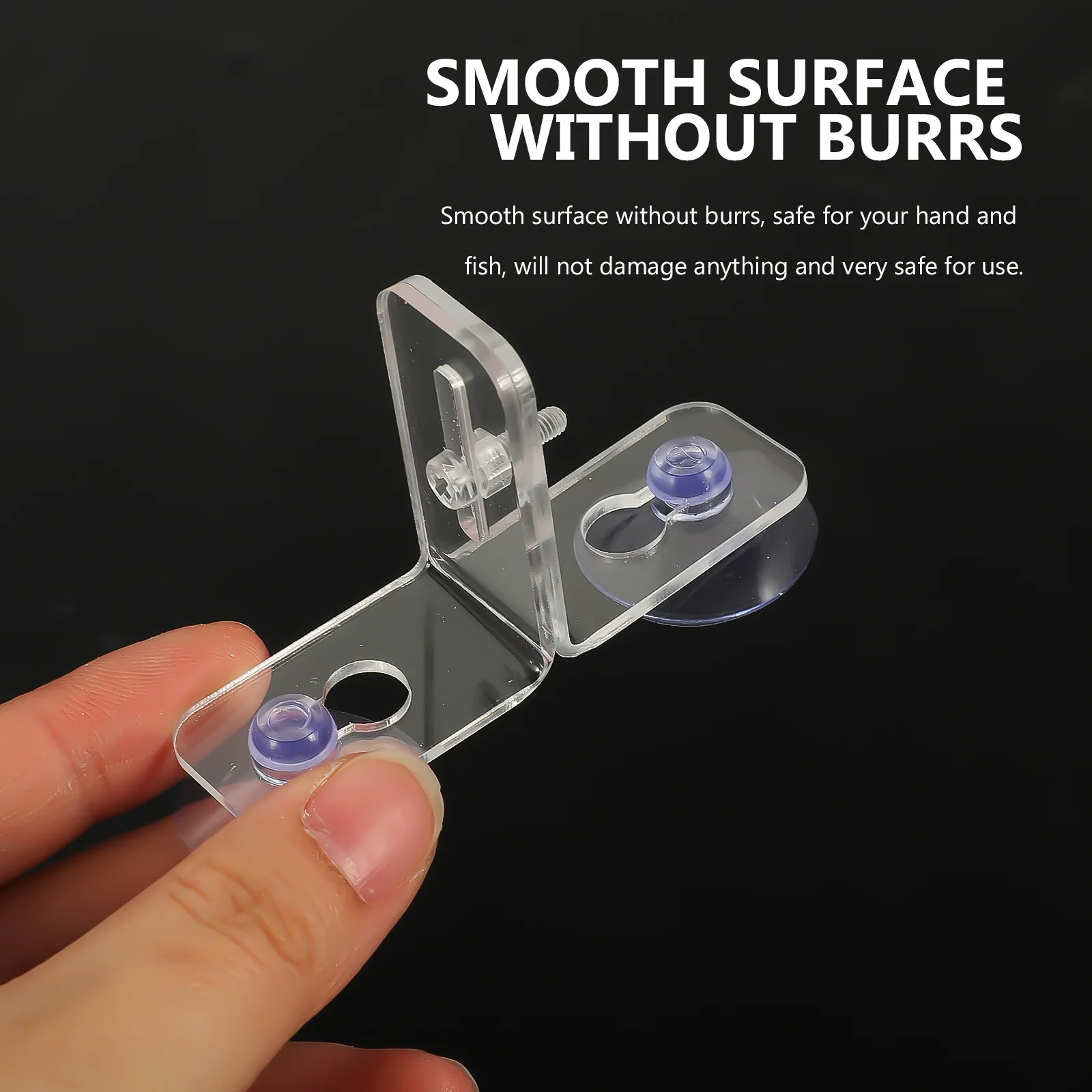 

4Sets Clear Acrylic Fish Tank Divider Clip Aquarium Isolation Board for Separating and Breeding Fish Tank Board