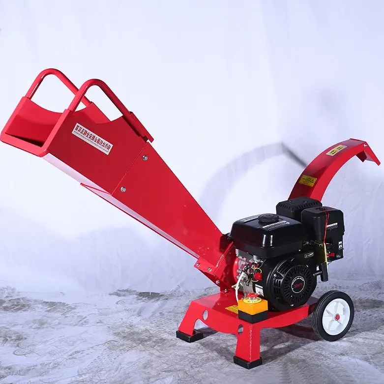 

Customized Heavy Duty Wood Chipper Petrol Powered High Efficiency Branch Crusher Wheeled For Garden And Farm Use