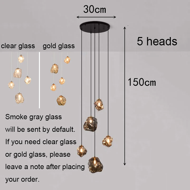 Moderne trapkroonluchter Hanglampen binnenverlichting Plafondlamp hanglamp led Kroonluchters voor woonkamer binnenverlichting