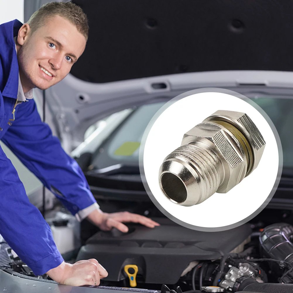 10AN To M18x1.5mm Oil Sump Return Drain Adapter Bung Fitting Replace 315-04301-010 Car Turbo Oil Pan Return Drain Plug Adapter