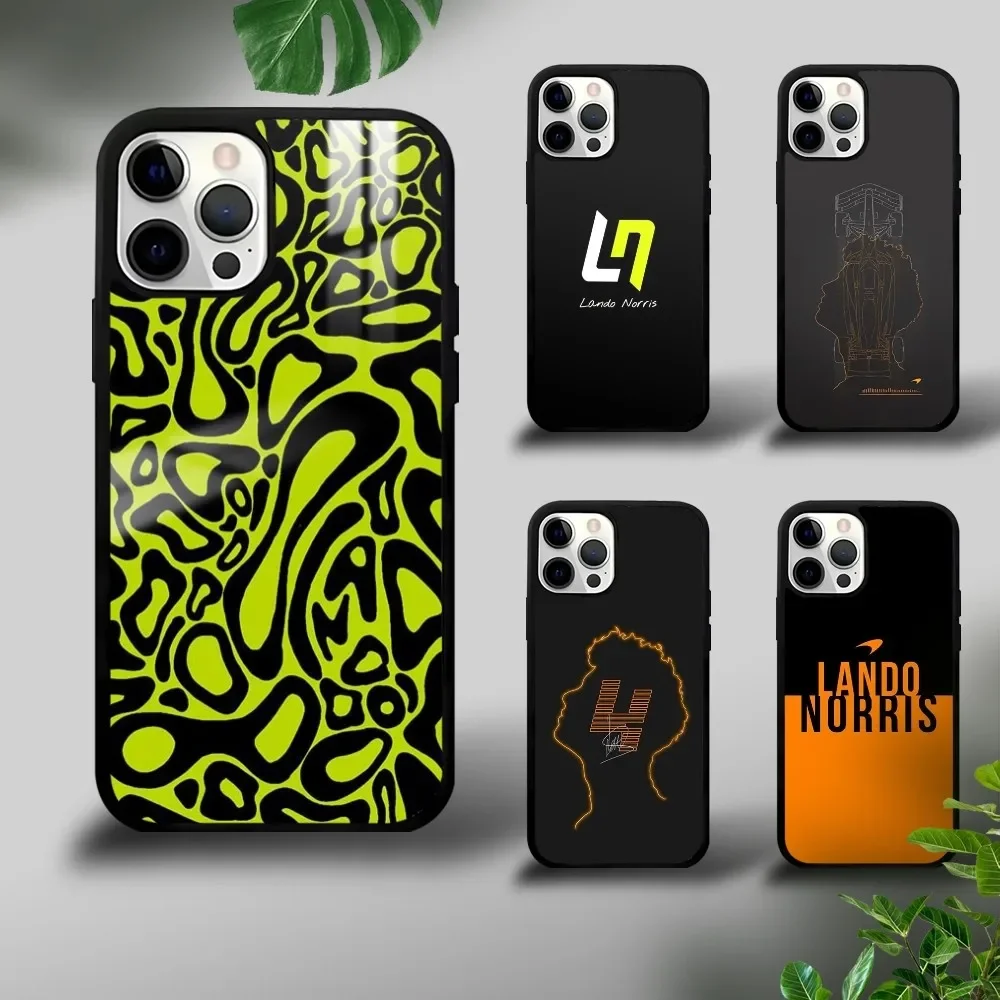 Cool F1 Formula Lando Norris4 Phone Case For iPhone 16 15 14 13 12 11 Pro Xs Max Mini Plus Celulares Hard Funda