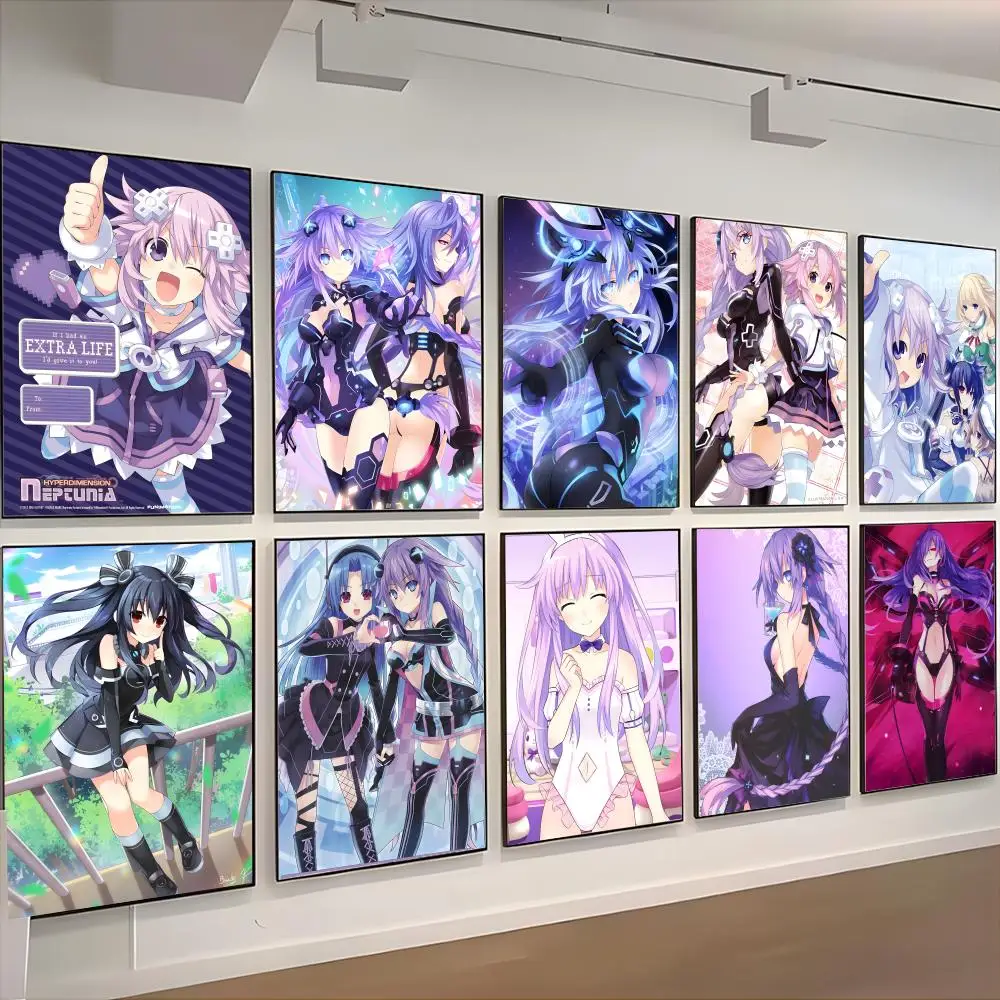 Anime Cute H-Hyperdimension Neptunia Poster retro art restaurant bar decoration