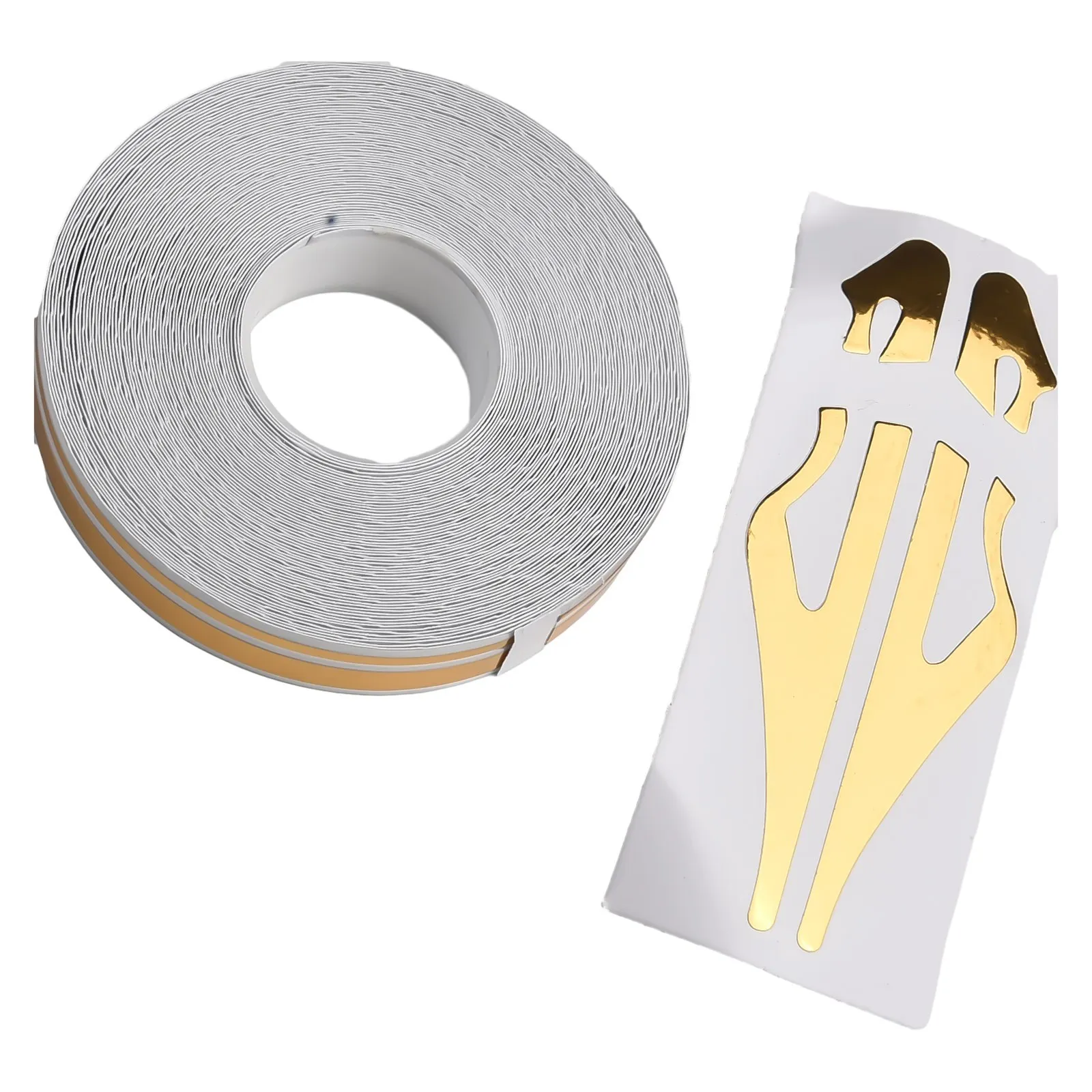 

32 Feet Vinyl Pinstriping Tape with Double Line Pattern Car Decal Sticker for Vehicle Body Motorcycle and Bike Use