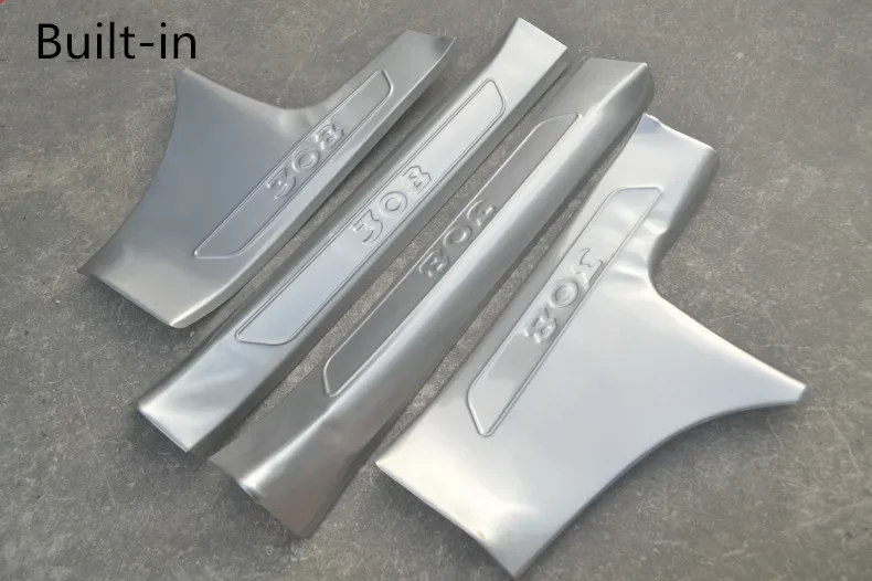 

For Peugeot 308 2016-2019 stainless steel Welcome pedal threshold guard plate anti-scratch protectioncar accessories