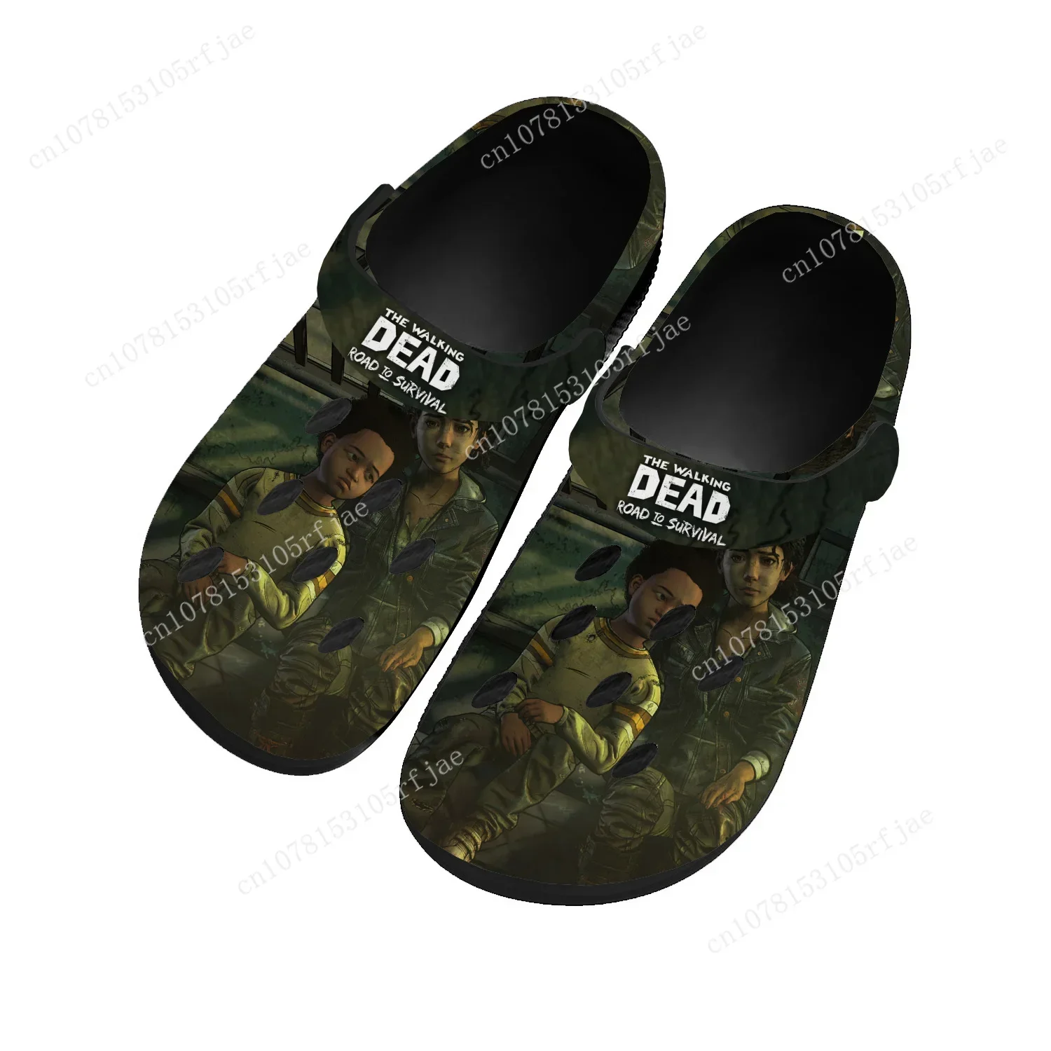 

The Walking Dead Home Clogs Cartoon Game Mens Womens Teenager Fashion Tailor Made Water Shoes Garden Beach Hole Slippers Sandals