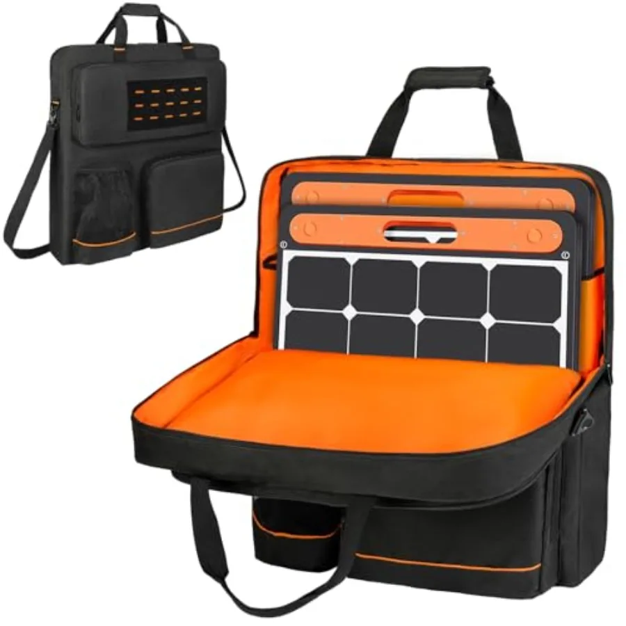 

Сумка для хранения солнечных панелей, совместимая с Jackery SolarSaga 100/100X/200W и Anker Solix PS100/PS200, портативная дорожная сумка для переноски