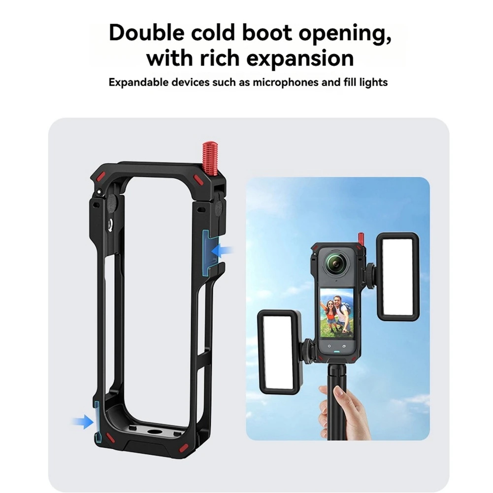 

A35M-Protective Case In Aluminum Alloy With Magnetic Quick-Release Interface 1/4" Threads For X5 Camera Cage