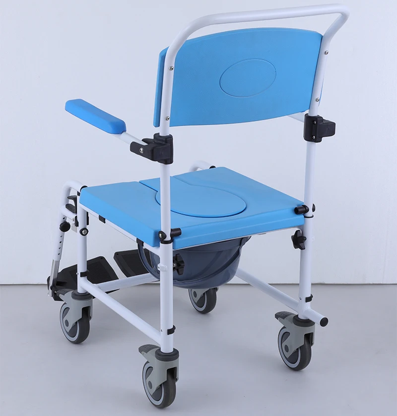 كرسي استحمام خفيف الوزن من الألومنيوم لكبار السن والكبار، كرسي متحرك ناعم، وظيفة العلاج الطبيعي، منتج طبي صحي #3