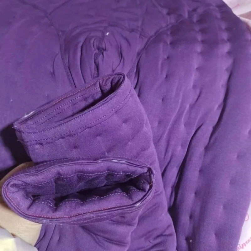 

Handmade Purple Cotton Trousers Filled Cotton Soft Thick Puffy Warm Pants Fetish Couple Private Party Live Show Sexy Costumes