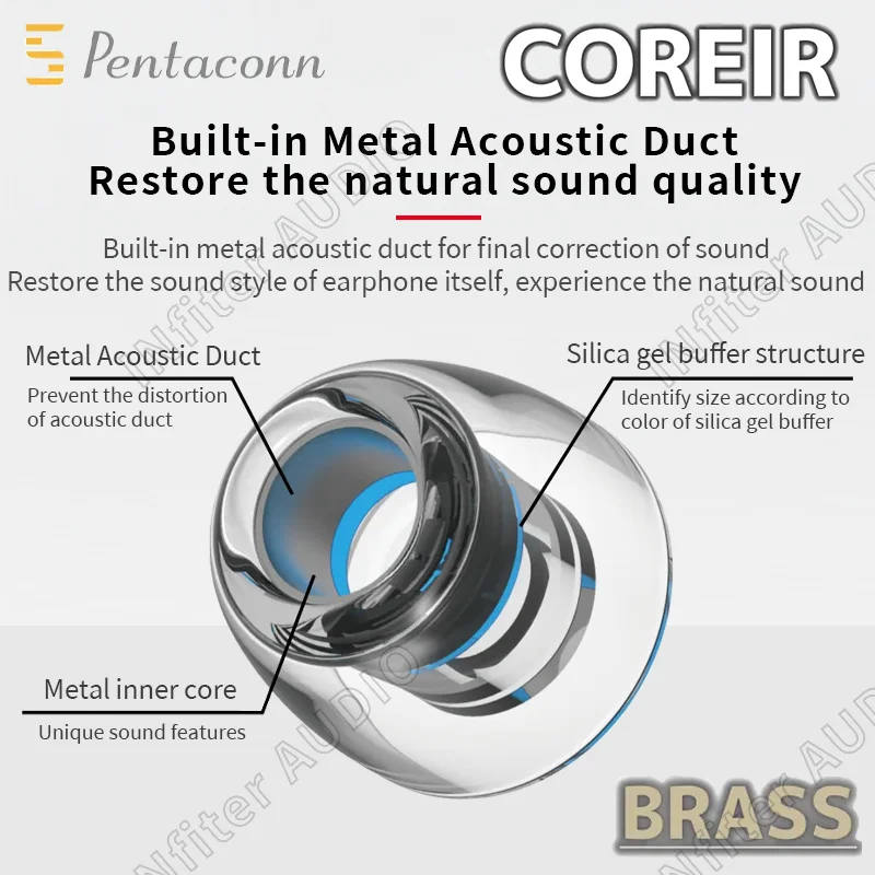 Pentaconn eartips pentaconn coreir brass eartips pentaconn alloy pentaconn coreir al alloy coreir aluminium eartips coreir iem