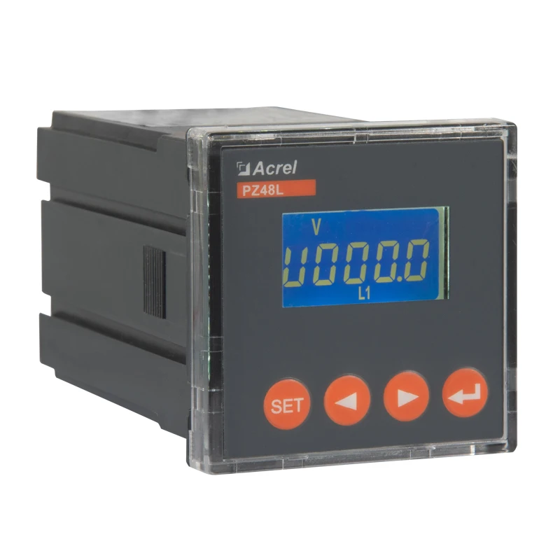 Three Phase Voltmeter Voltage Meter ACREL PZ48L-AV3 With LCD Display Used for Circuit Monitoring