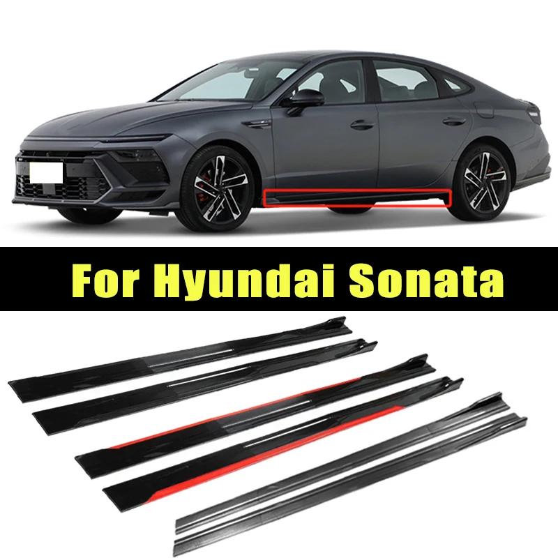

Universal 2m/2.2m Car Side Skirt Extension SplitterBumper Racing Side Wing Bumper Lip Side Spoiler For Hyundai Sonata