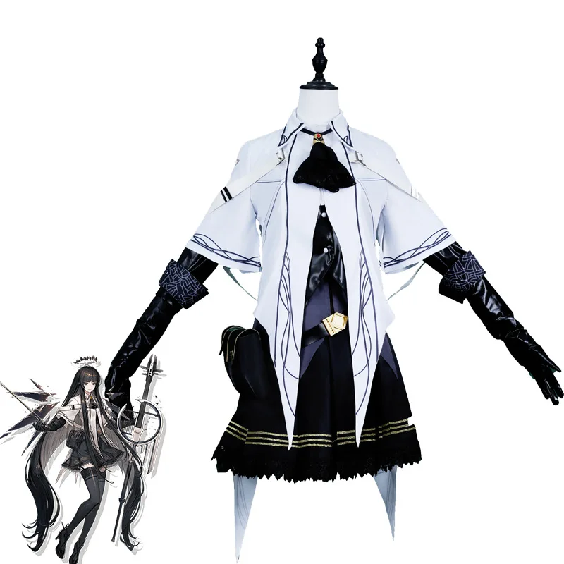 

Anime Arknights Revealing Arturia Cosplay Costume Wig Game Fighting Uniform Skirt Accessories Woman Sexy Masquerade Ball Suit