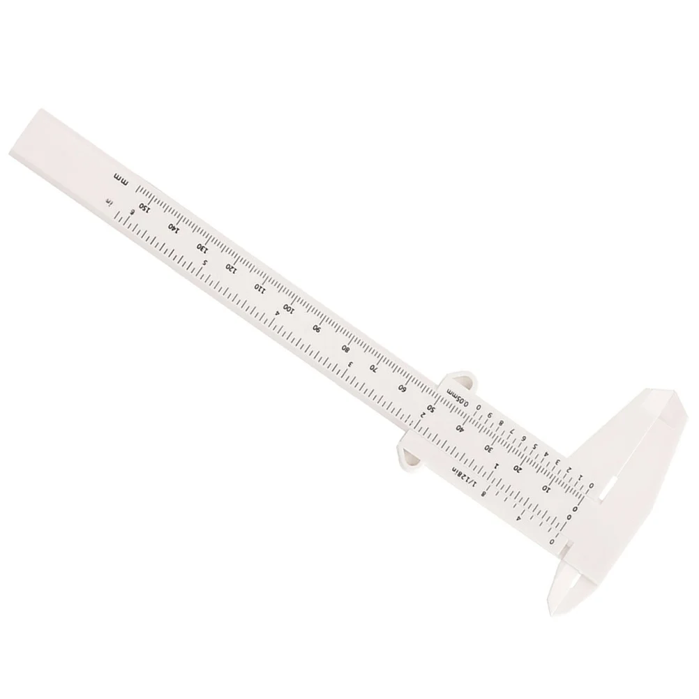 Double Scale Eyebrow Measuring Ruler Plastic Caliper for Precise Brow Shaping Portable Makeup Tool Facial Measurement Accessory