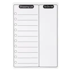 Small Blackboard Message Shopping Whiteboard Dry Erase Soft Magnetic List Fridge